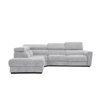 ECKSOFA CALVERA 5-Sitzer, hellgrau - Hellgrau, Holzwerkstoff/Textil (239/298cm) - Courtois Laville