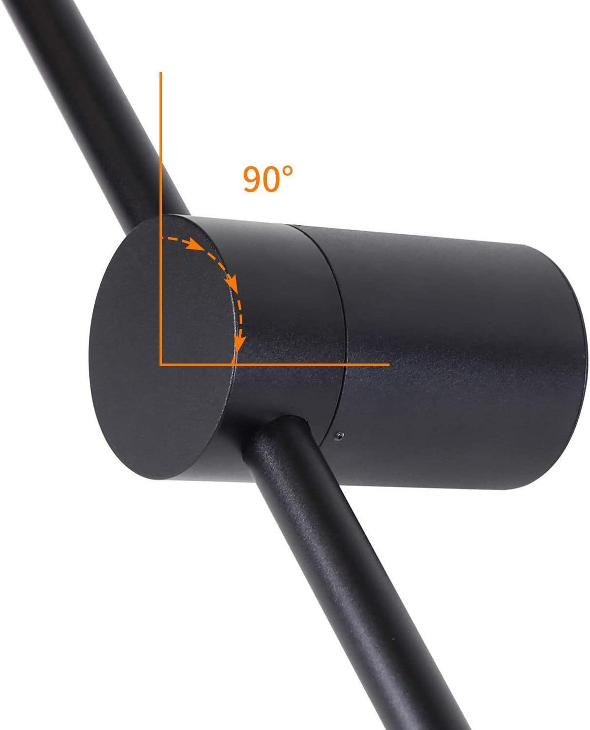 LED WANDLEUCHTE Benjamin - Schwarz, Metall (6/10/100cm) - Nettlife