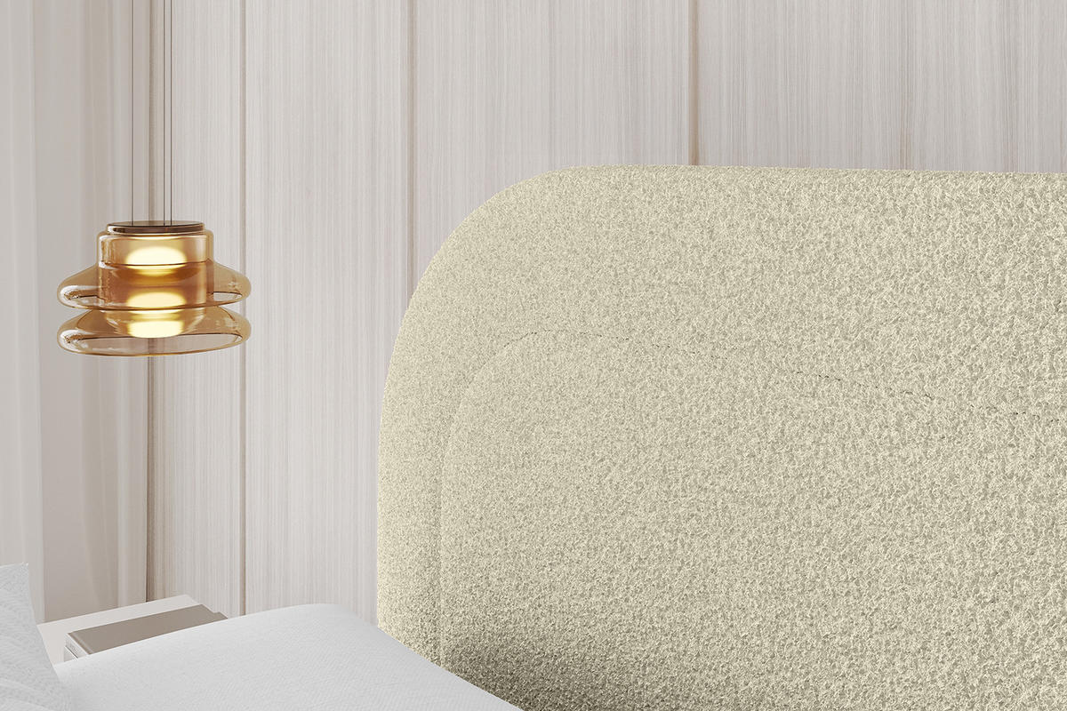 POLSTERBETT mit Bettkasten und Lattenrost, Bett mit Matratze H3/H4 - LERAY 200x200 Beige - Taupe, Holzwerkstoff/Textil (200/200cm) - ALTDECOR