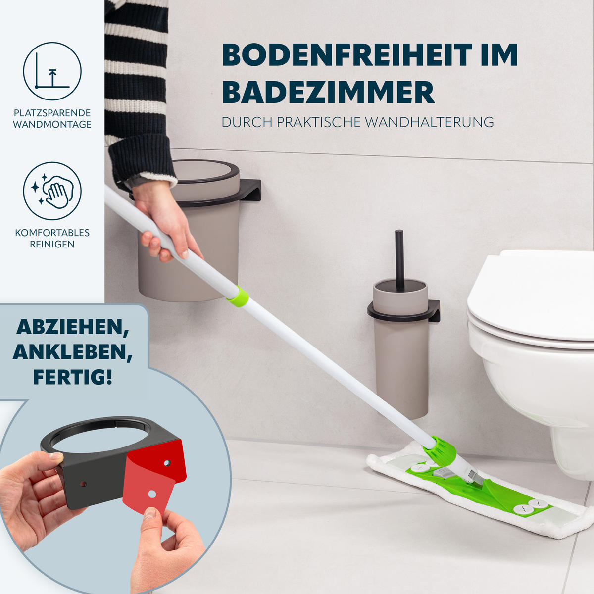 WC-GARNITUR SAVONA, taupe, Kunststoff - Taupe, Kunststoff (12/36.5/13cm) - bremermann