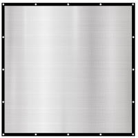 ALUMINIUM-SCHATTENNETZ 2/2 m, Silberfarben - Grau, Metall (200/200cm) - Amanka