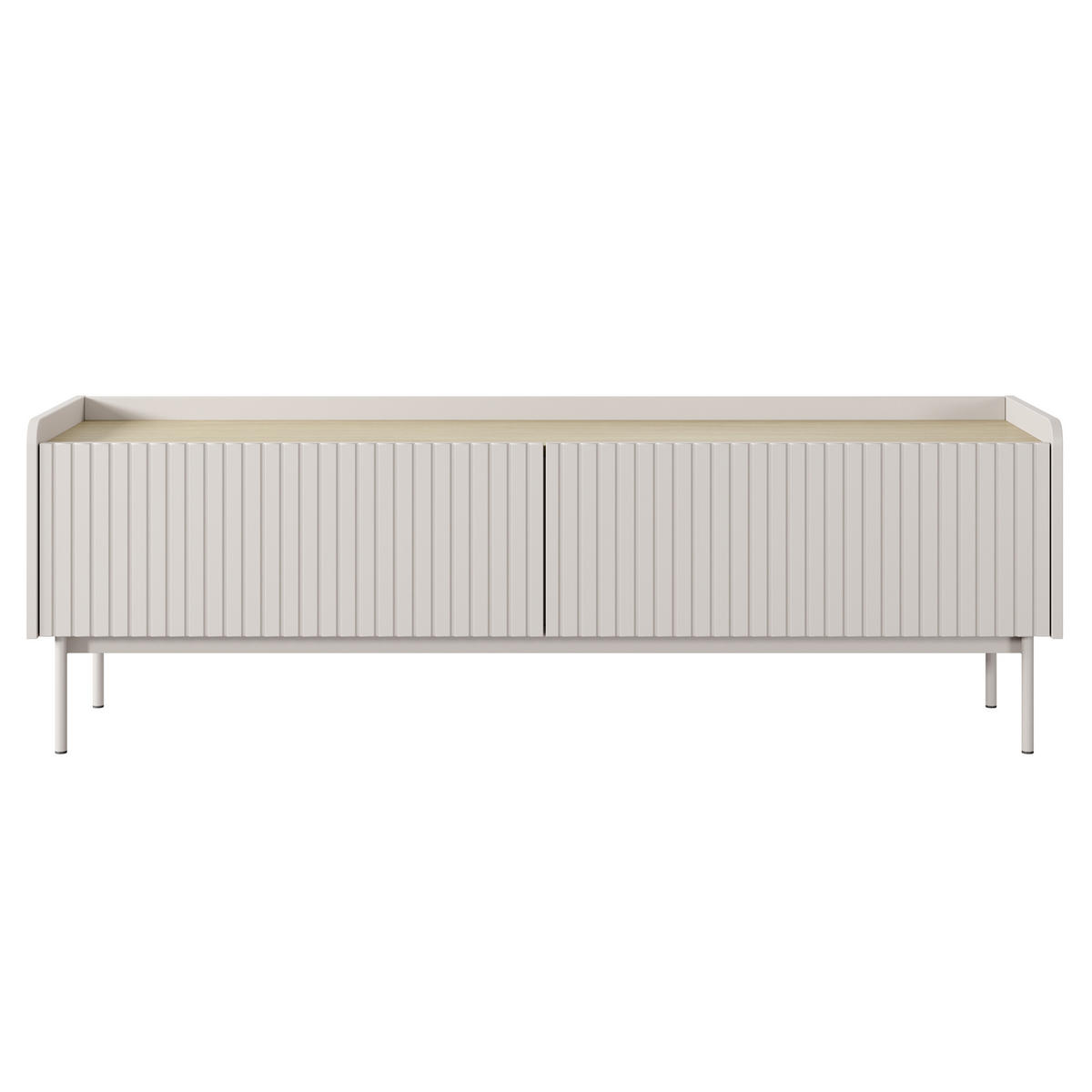 LOWBOARD LIVELLO 153/50,2/38 cm, Beige - Beige, Holzwerkstoff (153/50.2/38cm) - MASSENO