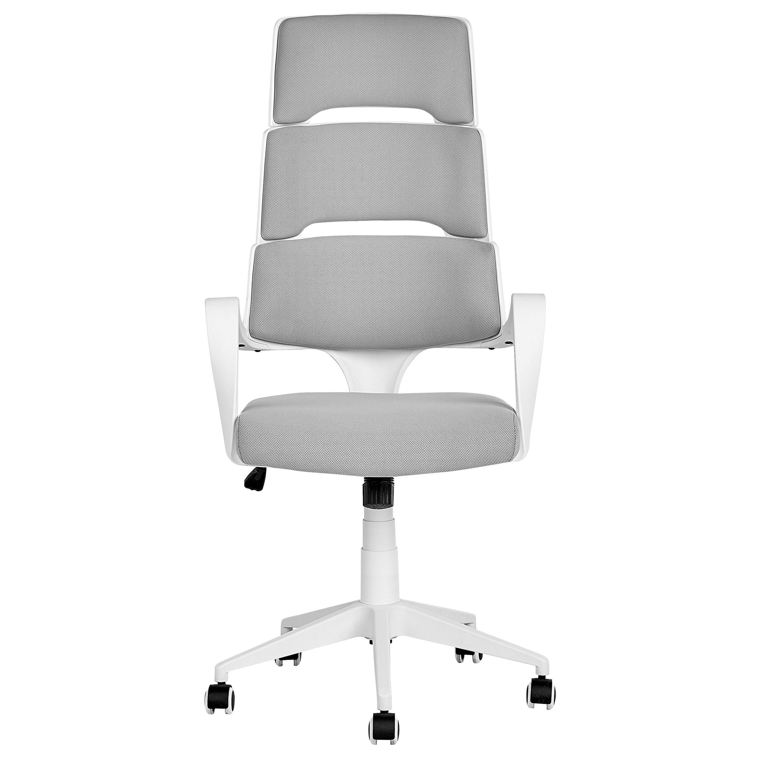 BÜROSTUHL Kunststoff Grau Grandiose - Grau, Textil (66/118/52cm) - Beliani