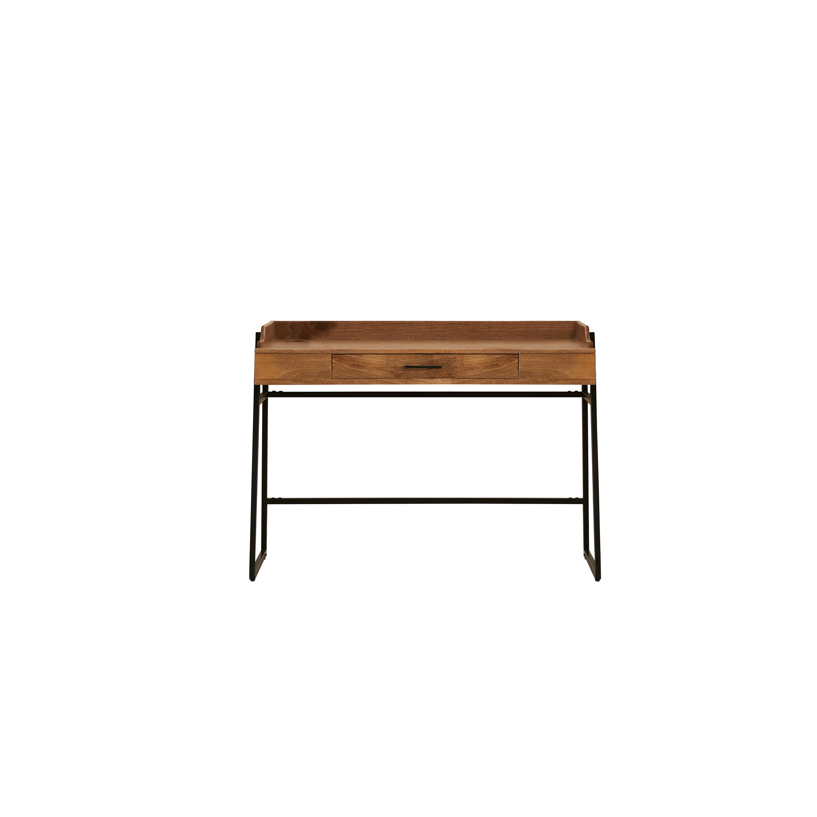 KINDER-SCHREIBTISCH Hedda Braun aus Mango - Braun, Holz (114/83/55cm) - Tikamoon