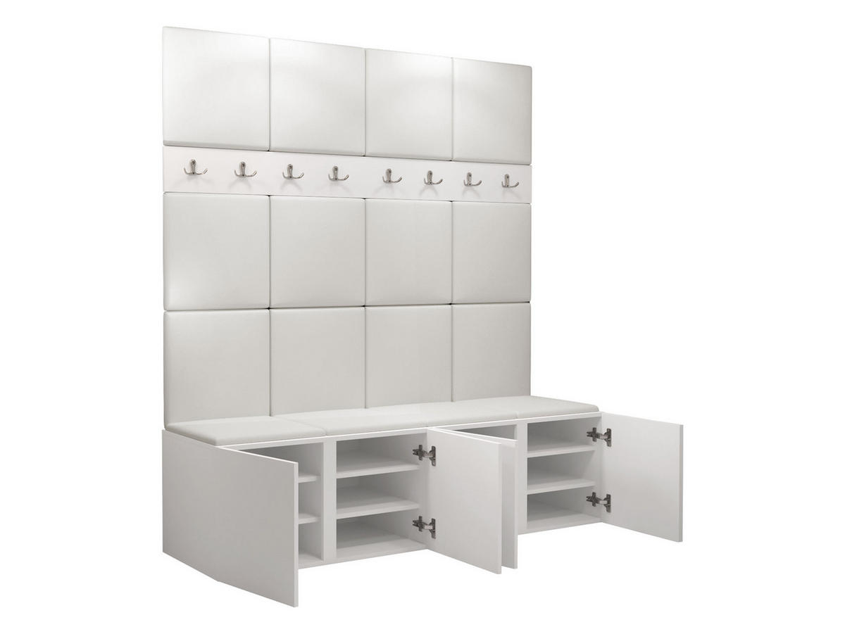 GARDEROBEN-SET Orion V - Schwarz/Eiche Artisan, Holzwerkstoff/Kunststoff (168/186/46cm) - MIRJAN24