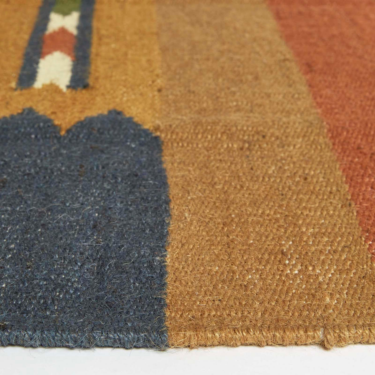 KELIM-TEPPICH Lundi Blue handgewebt 160/230 cm - Multicolor, Textil (160/230cm) - Homescapes
