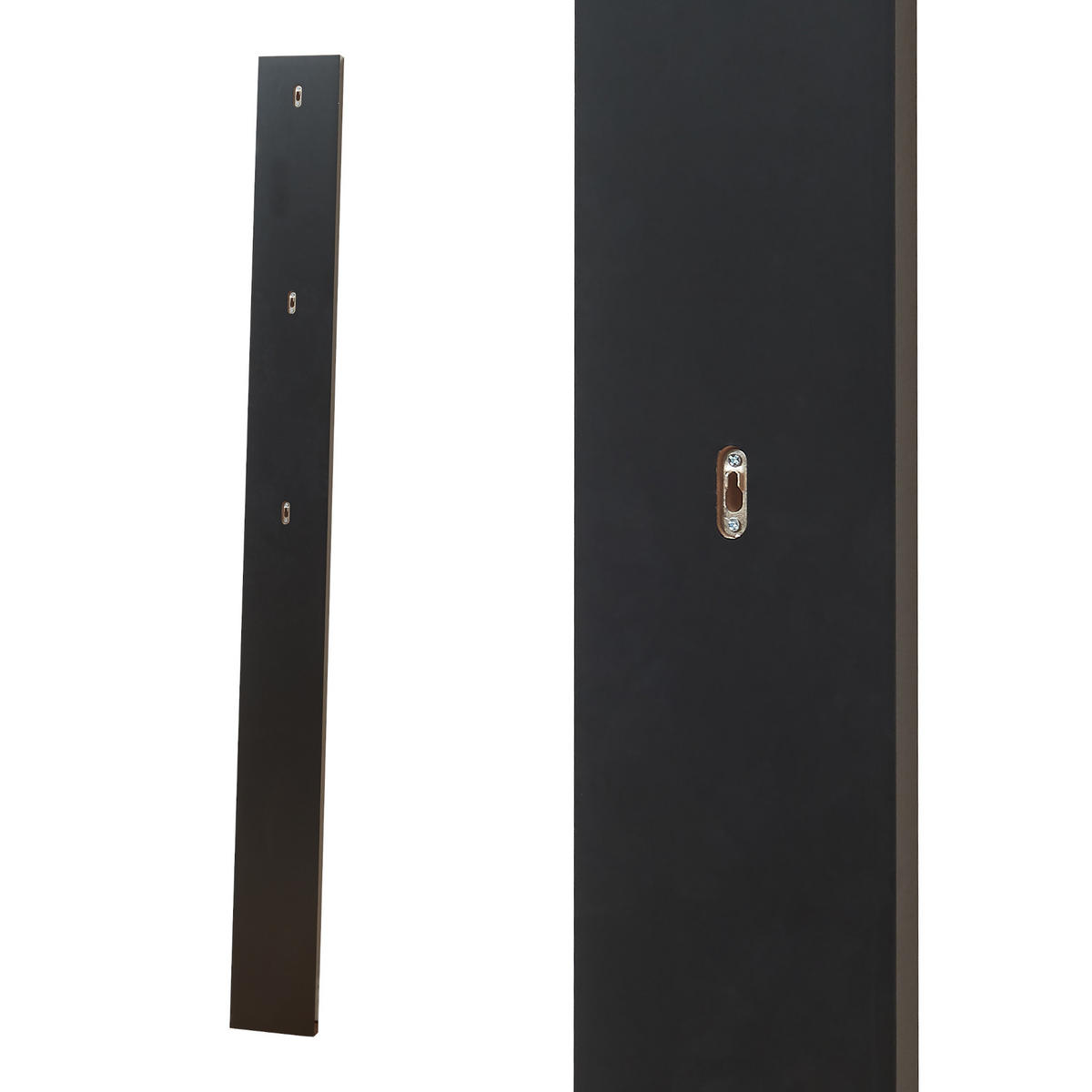 HAKENLEISTE Hansnes - Schwarz, Holzwerkstoff/Metall (15/165/3cm) - [en.casa]