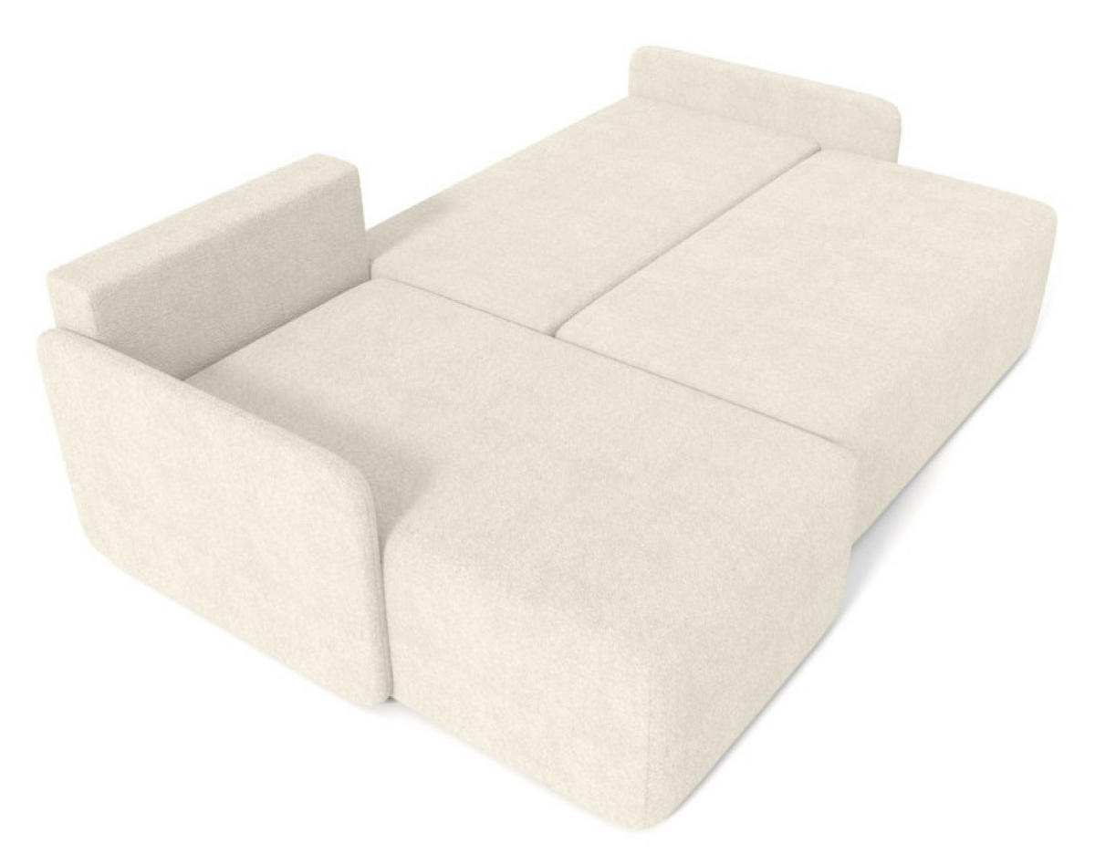 ECKSOFA Ecru BLUMEN Boucle Universal - Ecru, Textil (212/142cm) - Sepro Meble