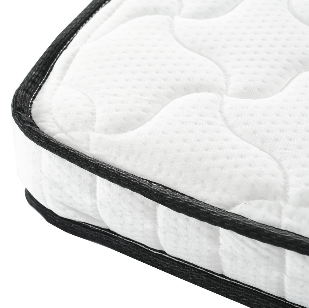 HOCHBETT 90/200 cm grau mit Stauraum und Ablage aus massivem Kiefernholz mit Matratze - Grau, Holzwerkstoff (90/200cm) - OKWISH