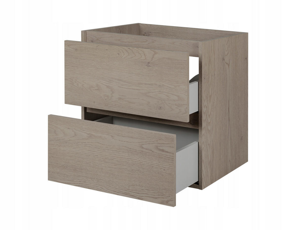 WASCHBECKUNTERSCHRANK SIMPLE mit Beinen 120cm Dunkel Eiche - Wildeiche, Holz (120/62/46cm) - Rodan