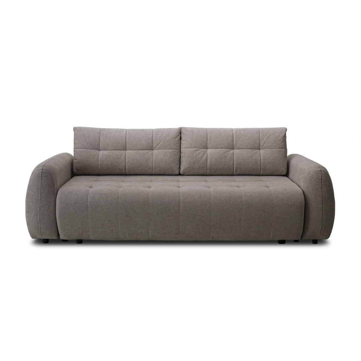SOFA OMEGA Zweisitzer mit Schlaffunktion, Rosa 21 - Braun, Textil (252/92/105cm) - Lookway