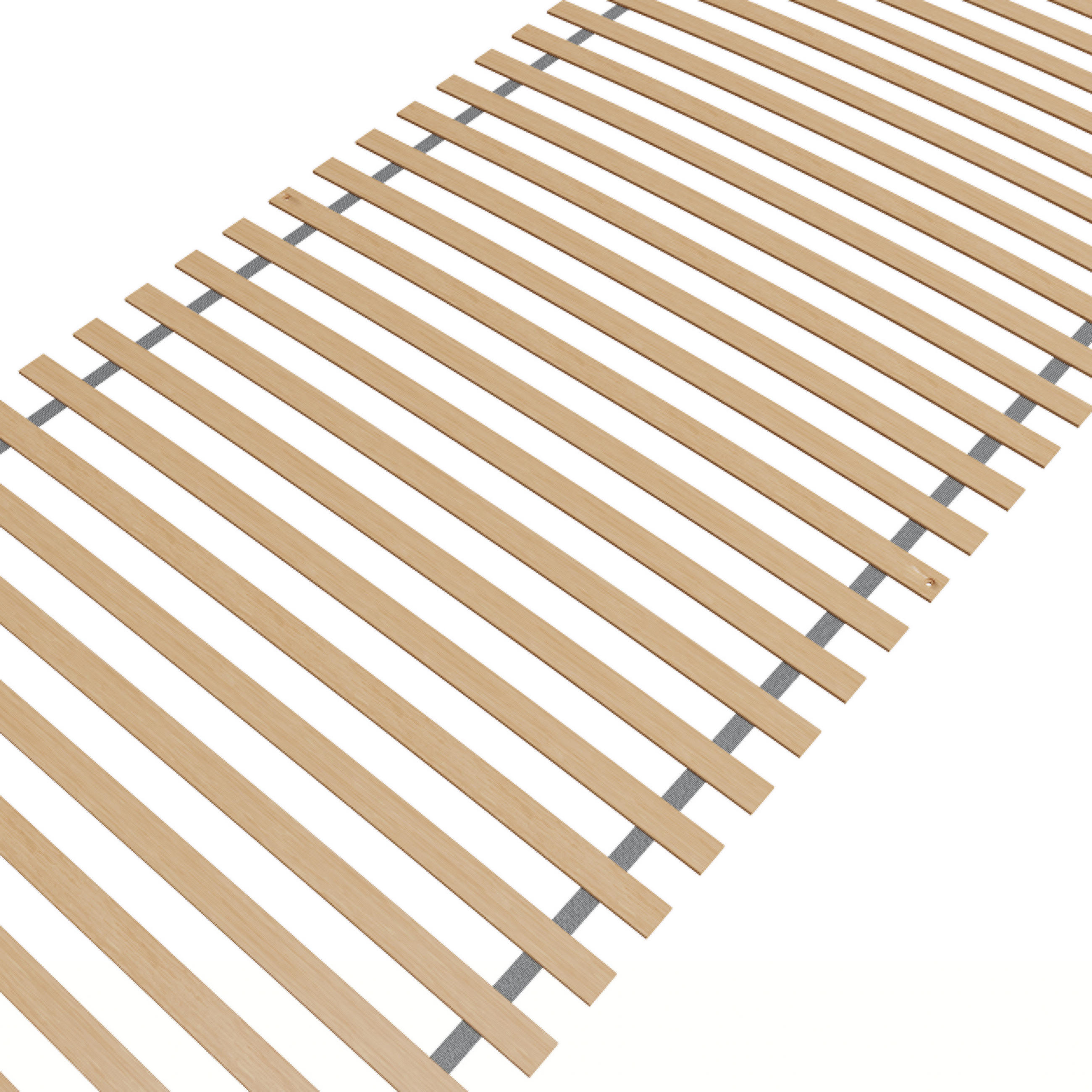 ROLLROST 90x200, fertig montiert und gerollt, Lattenrost aus Buchenholz, 28 Latten - Buchefarben, Holz (90/200cm) - Sleepneo