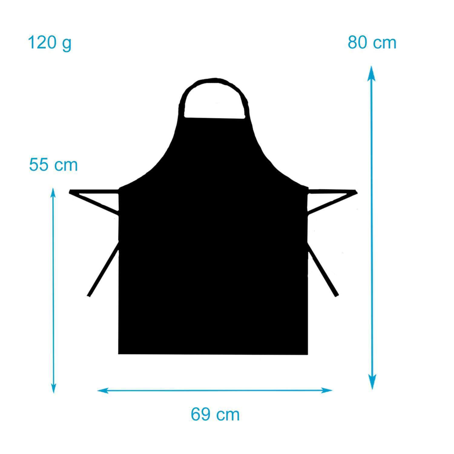 KOCHSCHÜRZE (2er-Set) - Schwarz, Kunststoff (0.2/69cm) - Intirilife