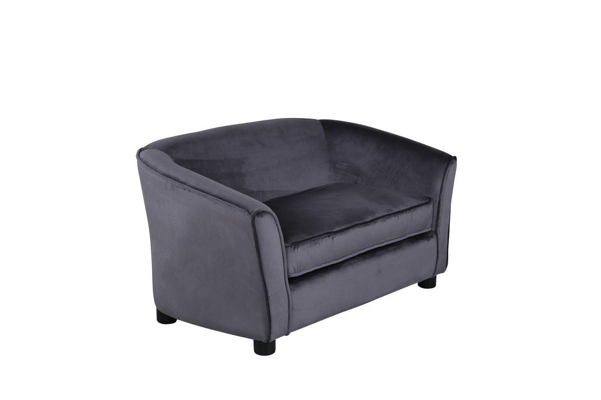 2-SITZER-SOFA grau - Grau, Textil (98/52/62cm) - ebuy24