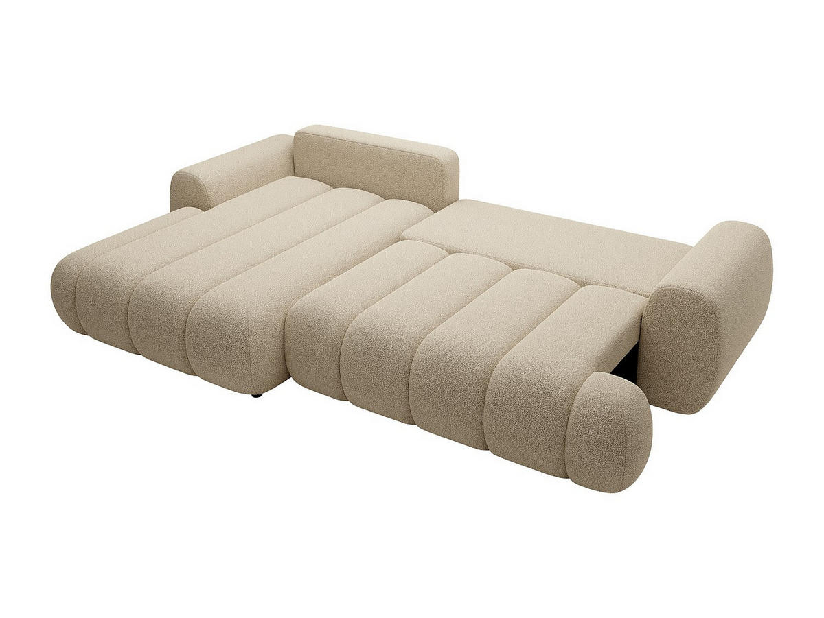 SCHLAFSOFA - 4 Personen-Sitzer - Stoff - Beige - - Beige, Textil (272/81/168cm) - Vente-Unique