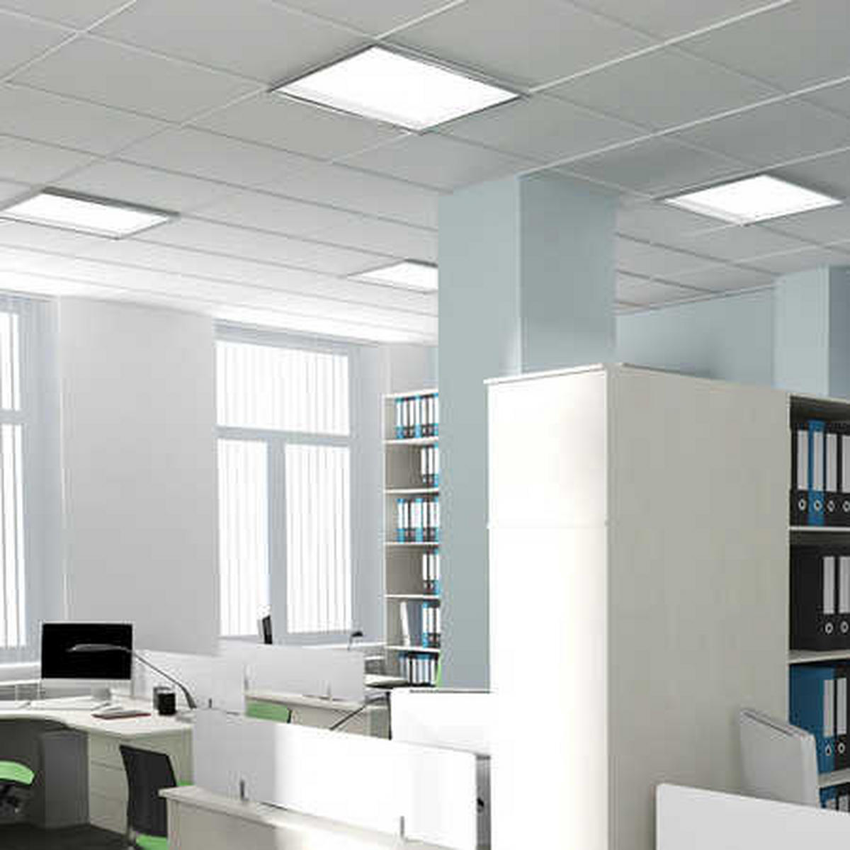 LED EINBAU PANEL Weiß Kunststoff - Weiß, Metall (59.5/59.5/3.3cm)