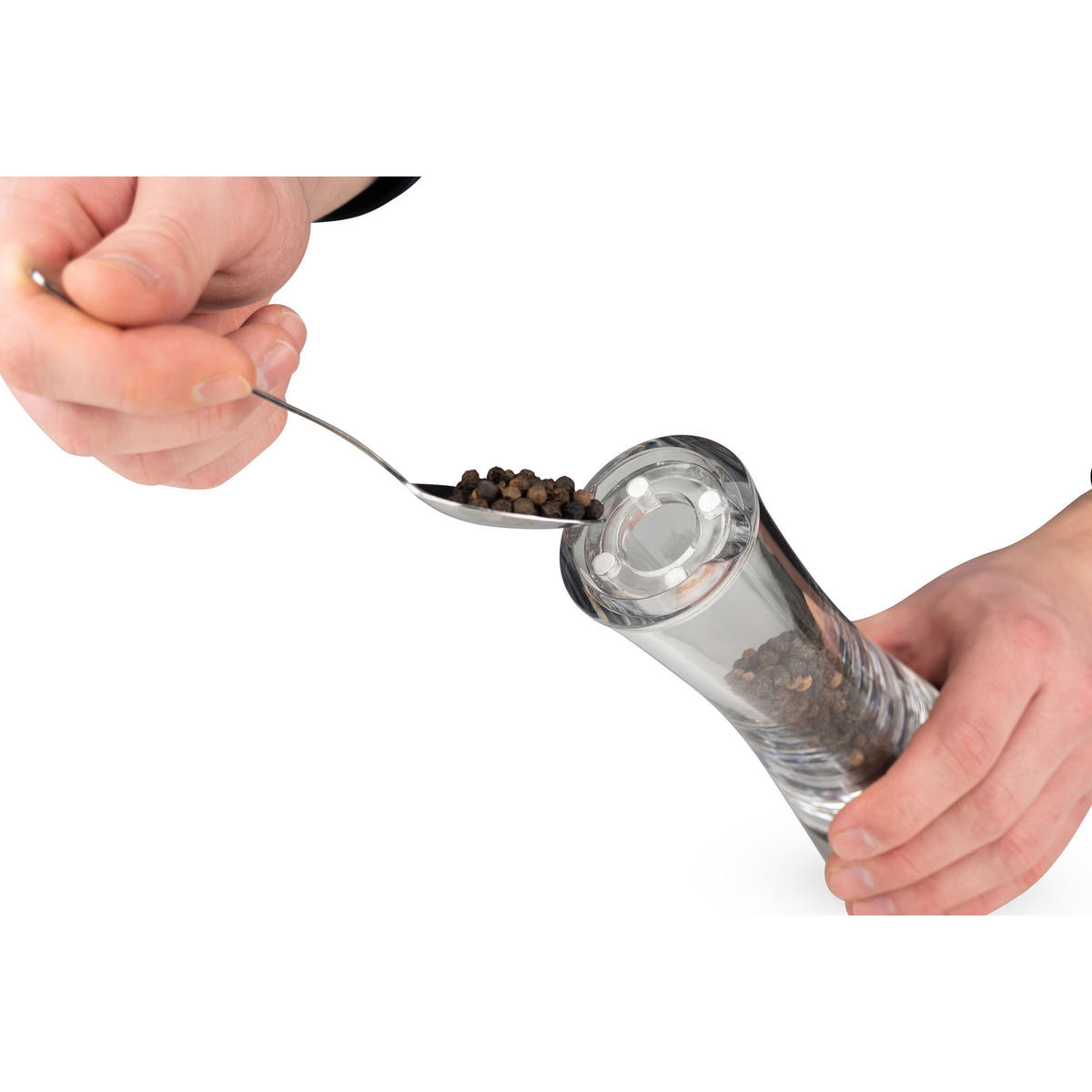 PFEFFERMÜHLE Daman uSelect 21cm Acryl Stahlmahlwerk - Transparent, Kunststoff (6.5/21/6.5cm) - PEUGEOT