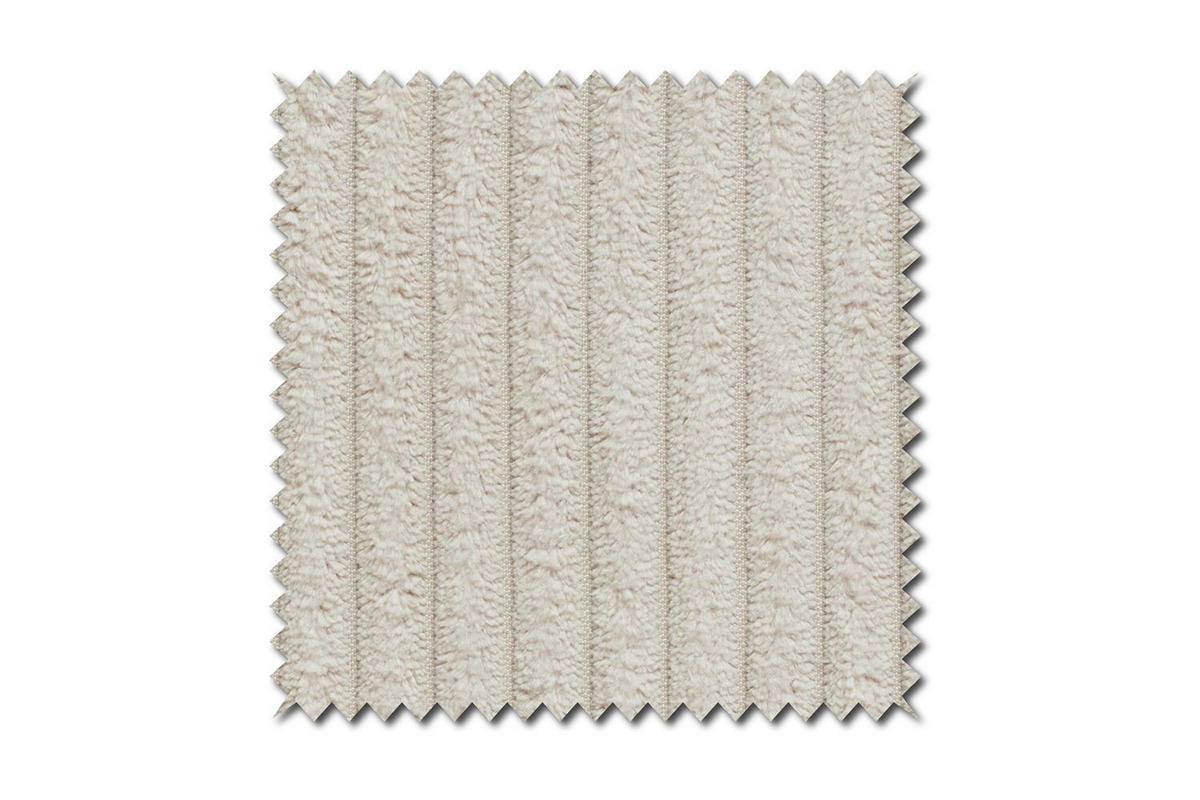 SOFA CELESTE Cremeweiß Cord - Creme/Schwarz, Kunststoff/Textil (302/72/114cm) - KAWOLA