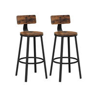 BARSTUHL 2ER-SET - Braun, Holzwerkstoff (54/99/54cm) - Hansiro