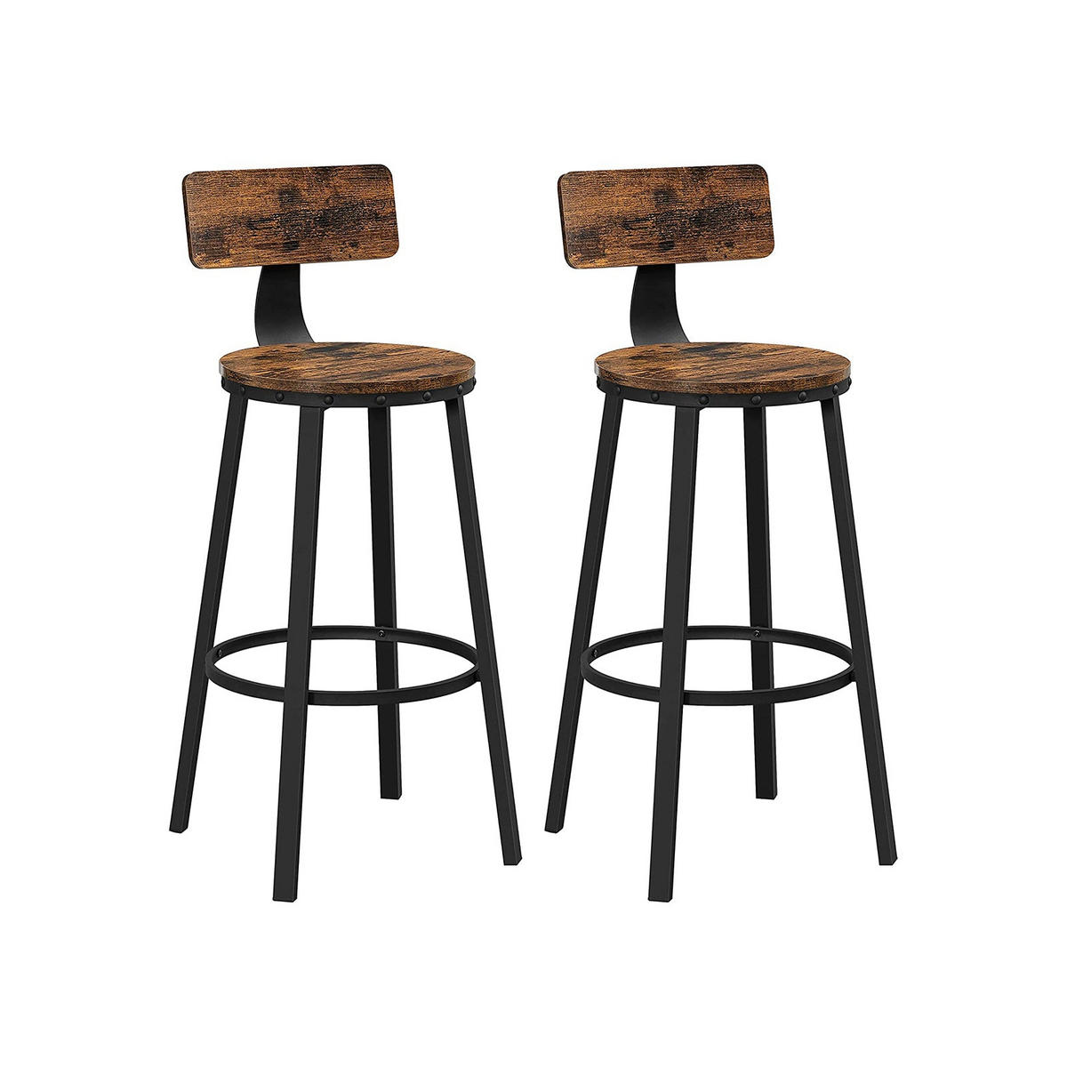 BARSTUHL 2ER-SET - Braun, Holzwerkstoff (54/99/54cm) - Hansiro