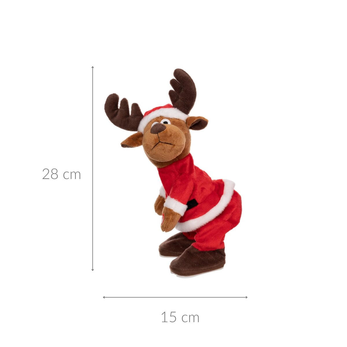 DEKORATION Rentier 31 cm - Multicolor, Textil (14/28/15cm) - Fééric Lights and Christmas