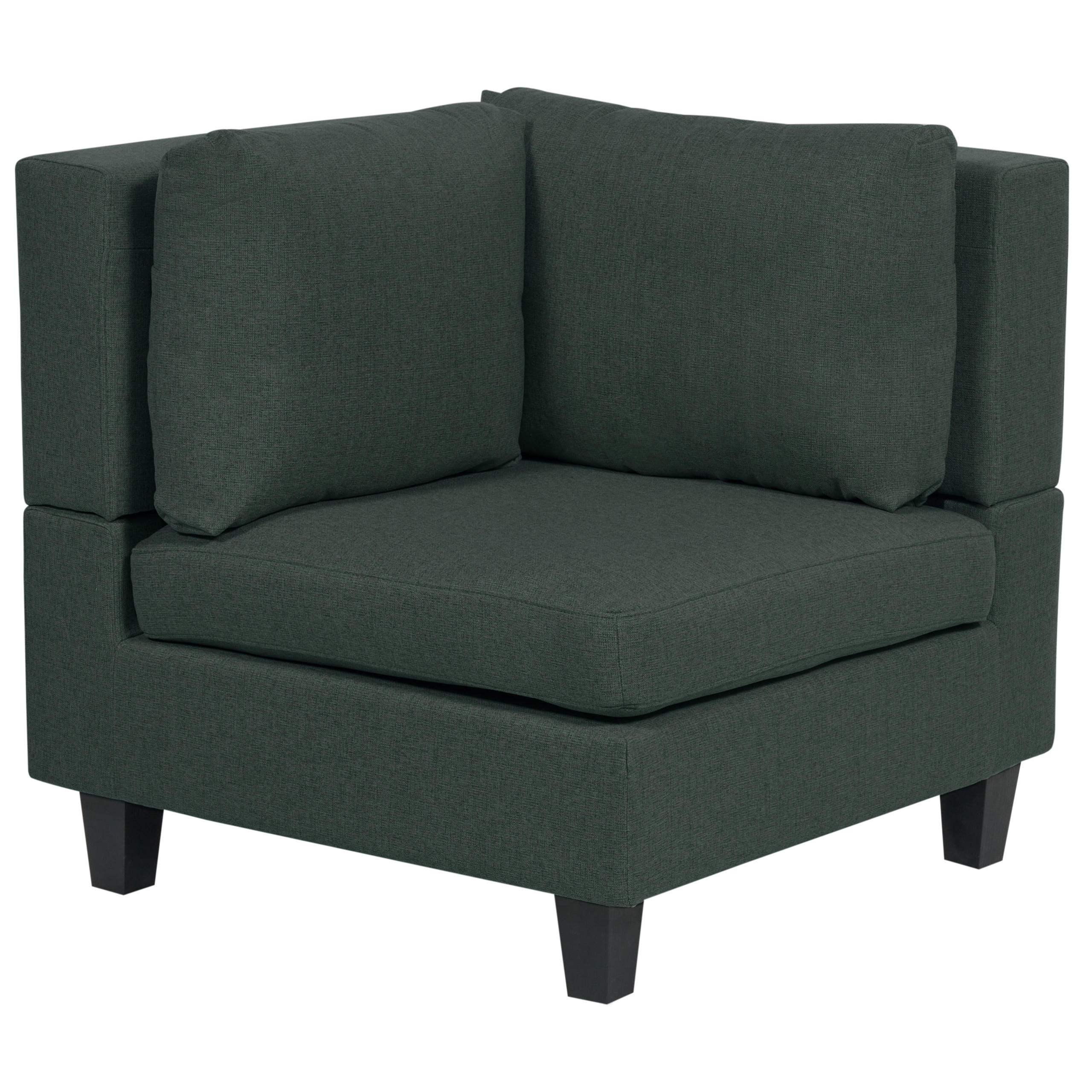Beliani Eckmodul Dunkelgrün 76x72x76 cm