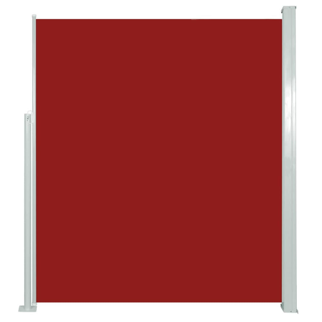 AUSZIEHBARE Seitenmarkise 160x500 cm Rot - Rot, Textil (5/160/500cm) - furnicato