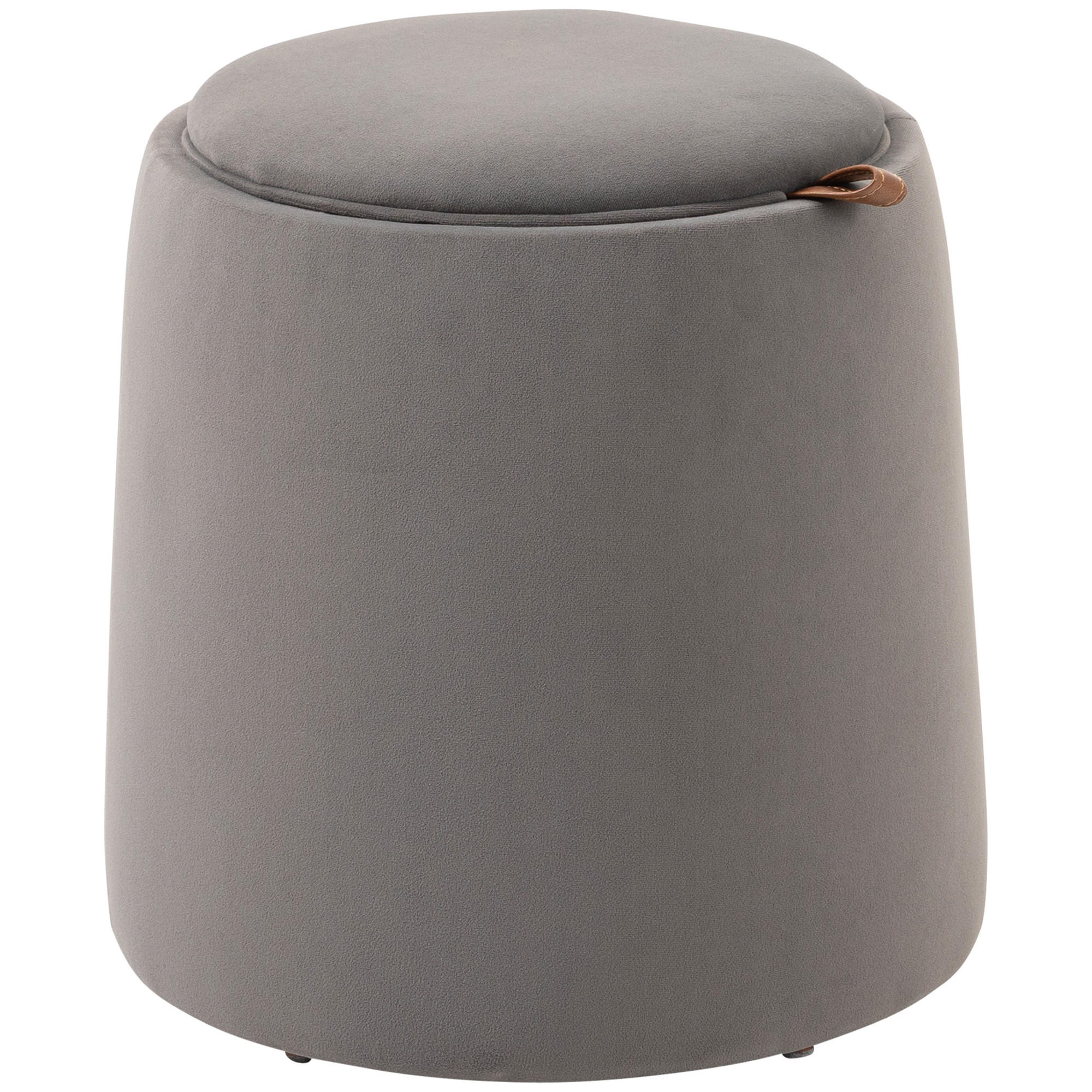 OTTOMANE, 2-in-1, Sitzhocker, Dunkelgrau - Dunkelgrau, Kunststoff (44/47.5/44cm) - HOMCOM