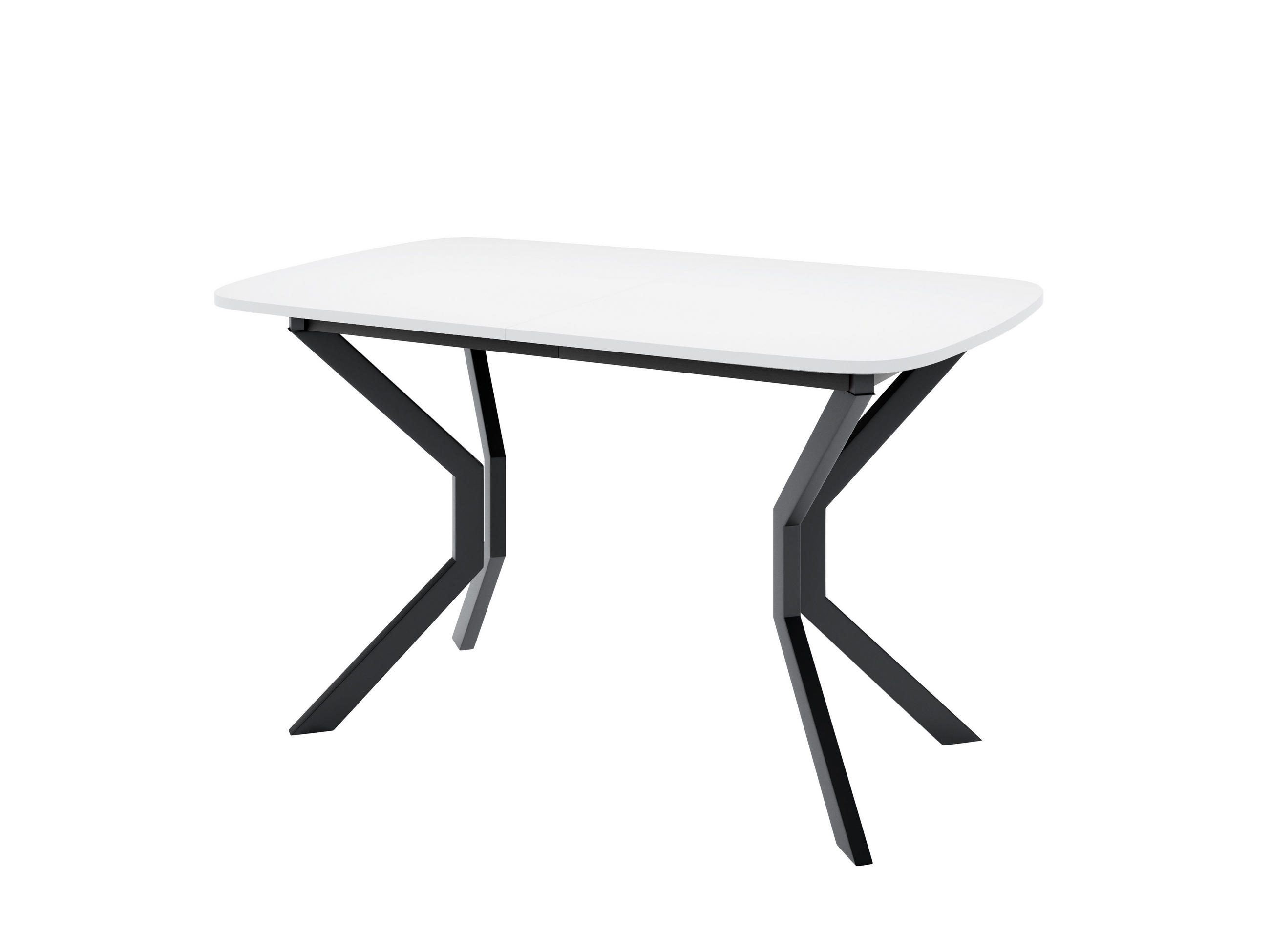 ESSTISCH NICO M Ausziehbar 130 - 170 / 80 x 77 cm - Schwarz/Weiß, Holz (130/80/77cm) - MASSENO