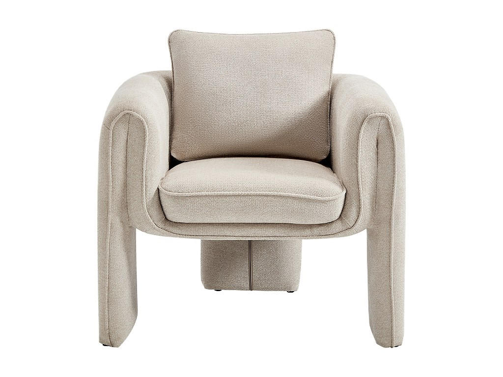 SESSEL aus Stoff – Beige – JOLIPIA - Beige, Textil (77/82/82cm) - Vente-Unique