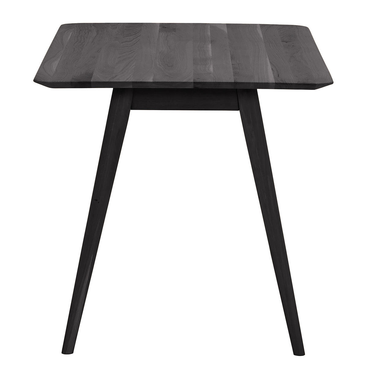 MASSIVER ESSTISCH - Massivholz - Eschefarben, Holz (80/140/75cm) - home24
