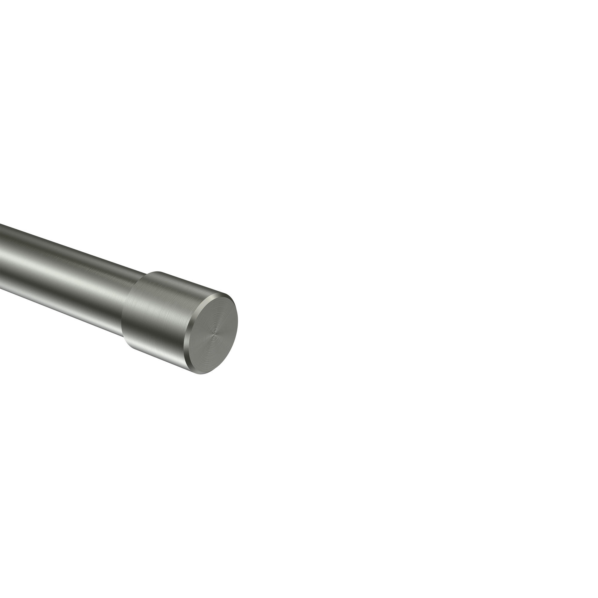 ENDSTÜCKE FÜR GARDINENSTANGEN 20 mm Ø, Santo Edelstahl-Optik, Packung 2 Stück - Edelstahlfarben, Metall (2.5/2.5/2.5cm) - INTERDECO