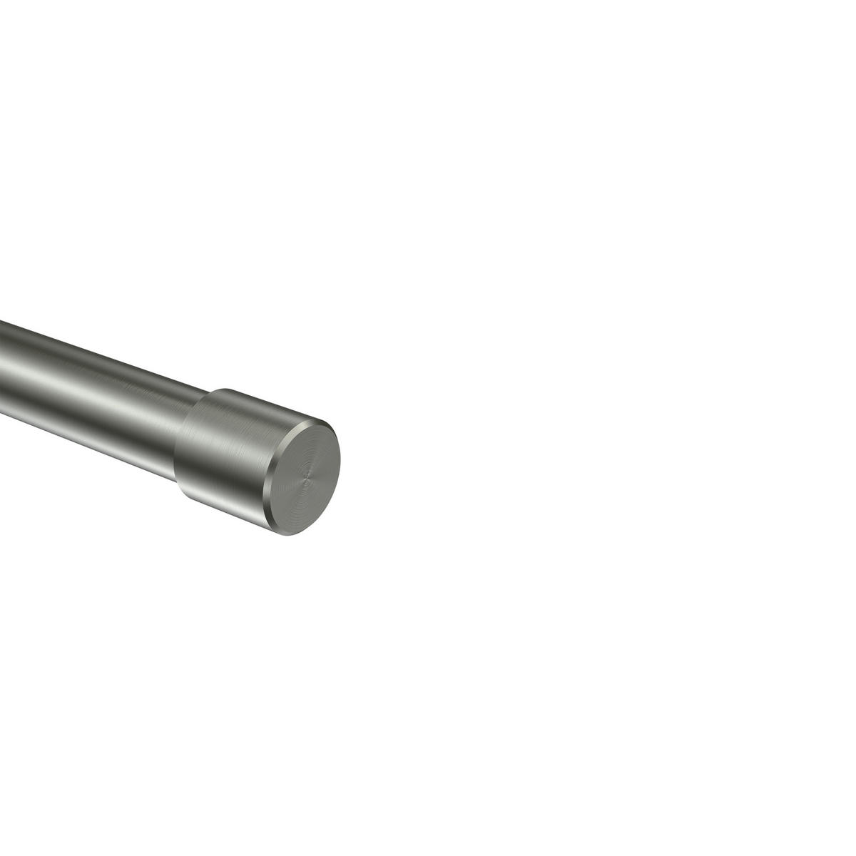 ENDSTÜCKE FÜR GARDINENSTANGEN 20 mm Ø, Santo Edelstahl-Optik, Packung 2 Stück - Edelstahlfarben, Metall (2.5/2.5/2.5cm) - INTERDECO