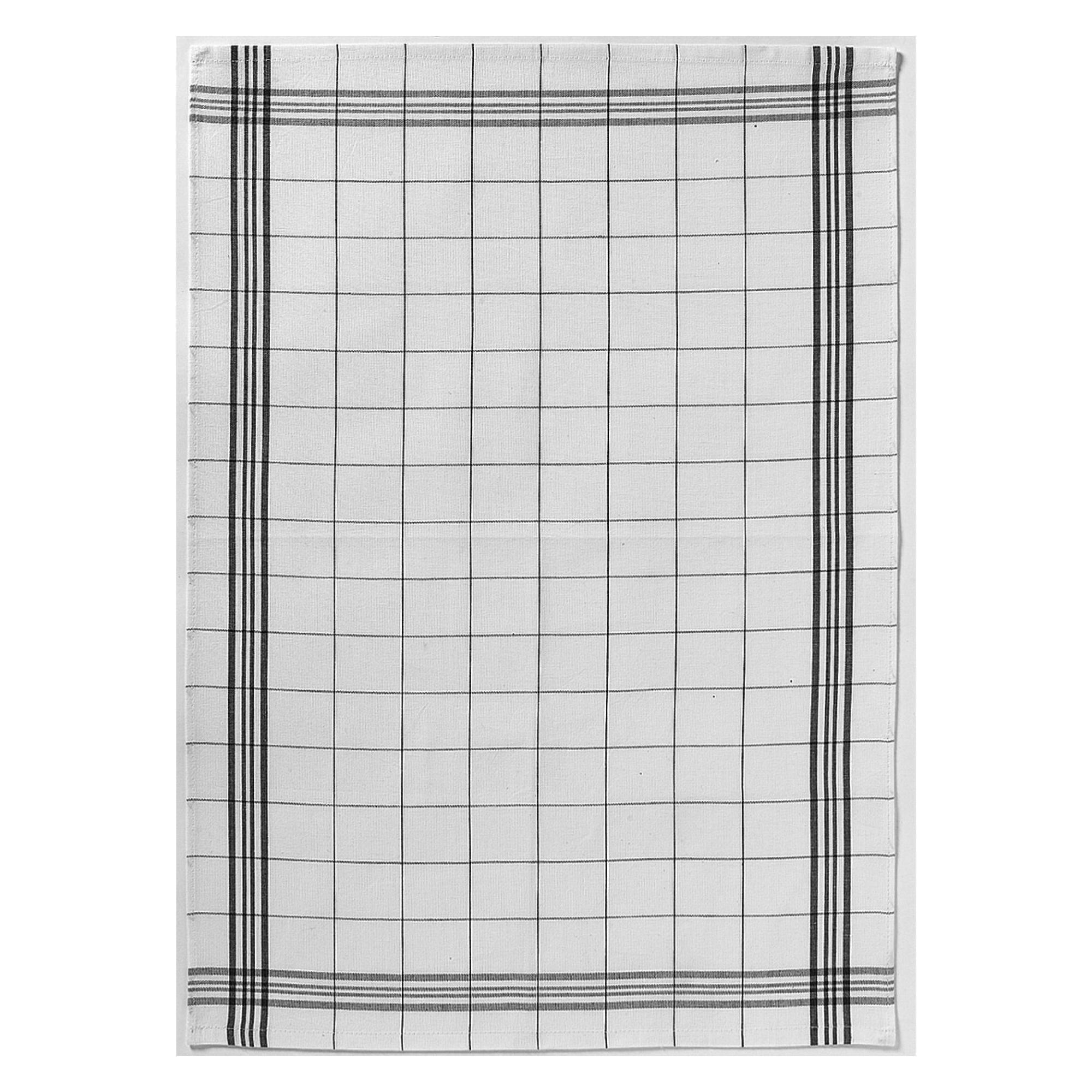GESCHIRRTUCH Carreaux schwarz 50 x 70 cm - Schwarz, Textil (70/50cm) - Winkler