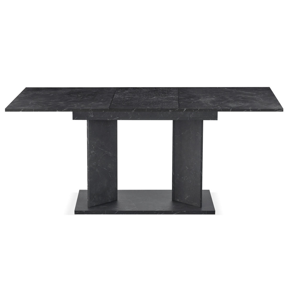 ESSTISCH VIVIAN 120-160/80/76 cm - Anthrazit, Holzwerkstoff (80/120/76cm) - B&D Home