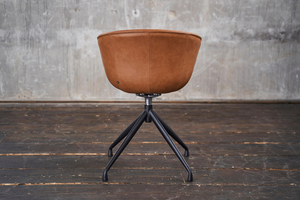 STUHL DANI Braun Kunstleder - Braun, Textil (60/81/54.5cm) - KAWOLA