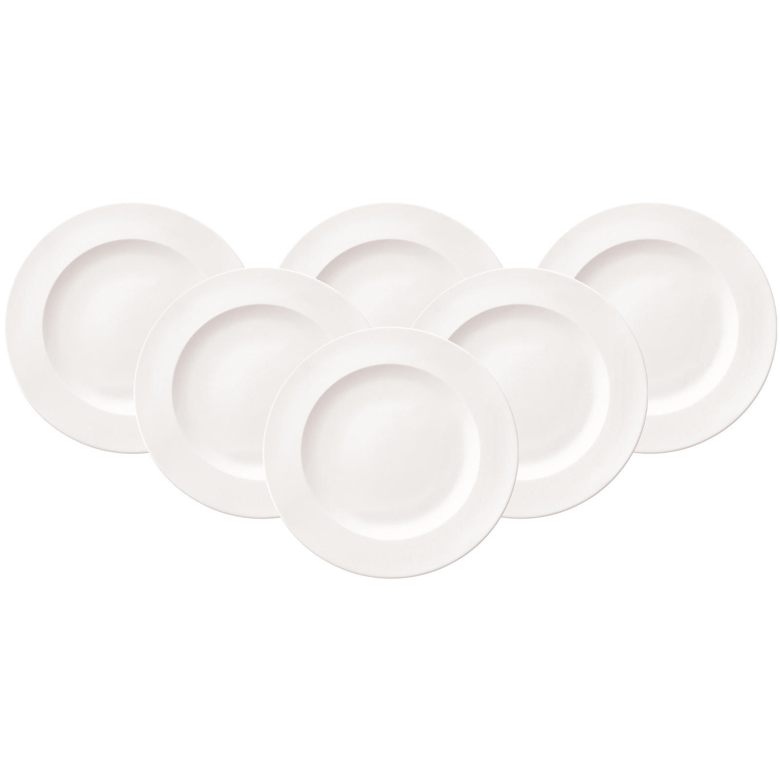 SPEISETELLER For Me weiß ø 27,5 cm 6er Set - Weiß, Keramik (27.5cm) - Villeroy & Boch