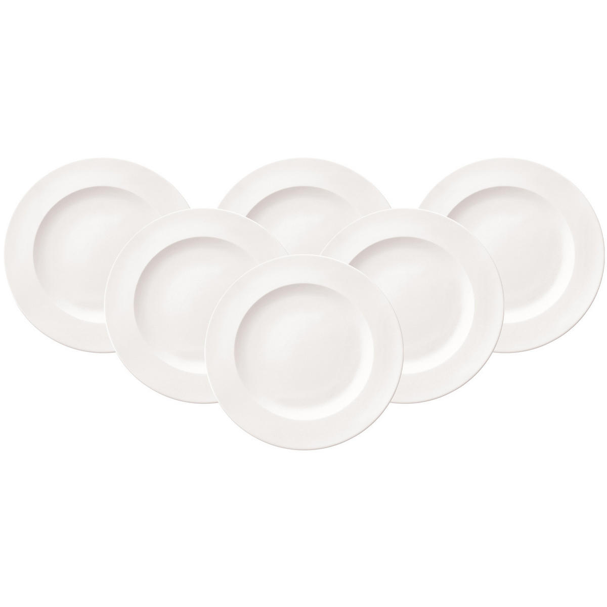 SPEISETELLER For Me weiß ø 27,5 cm 6er Set - Weiß, Keramik (27.5cm) - Villeroy & Boch