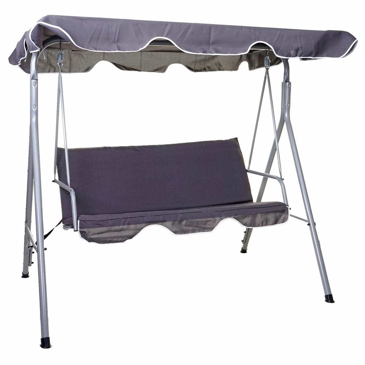 HOLLYWOODSCHAUKEL Grau - Grau, Metall (185/197/113cm) - MCW