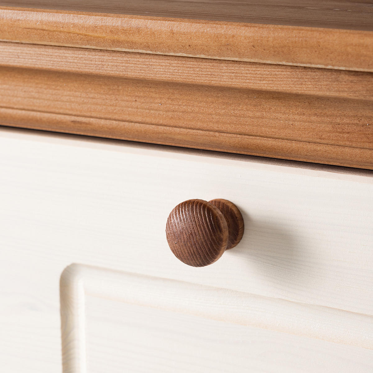 SCHUHKIPPER mit 3 Klappen - Kieferfarben, Holz (70/135/25cm) - home24