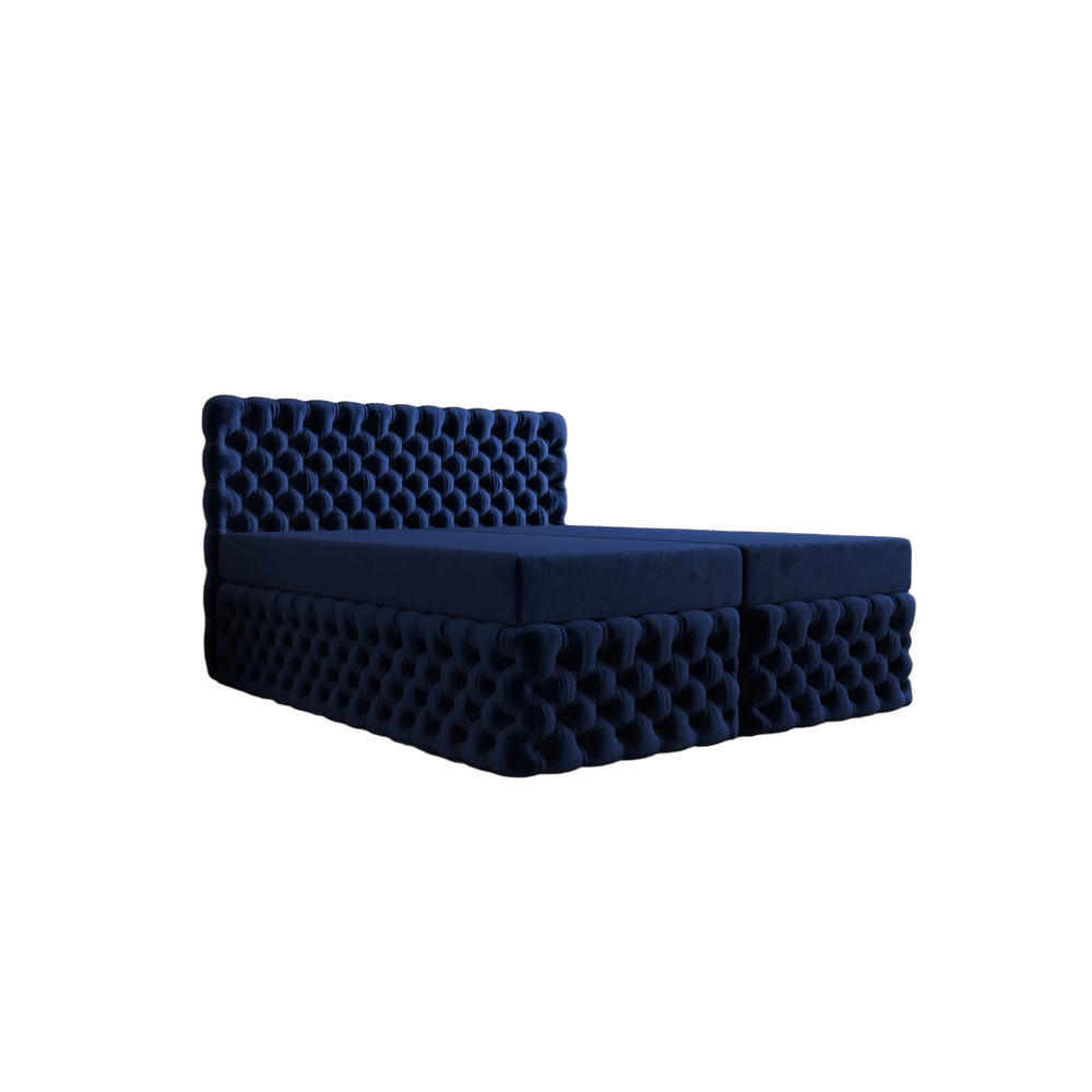 BOXBETT Figo Dunkelblau 180x200 cm - Dunkelblau, Textil (200/200cm) - B&B Home