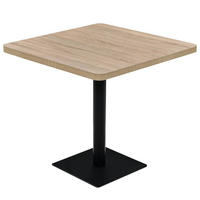 BISTROTISCH Marv Quadratisch 80x80x75 cm Eichenoptik - Eichefarben, Holz (80/80/75cm) - DELUKE