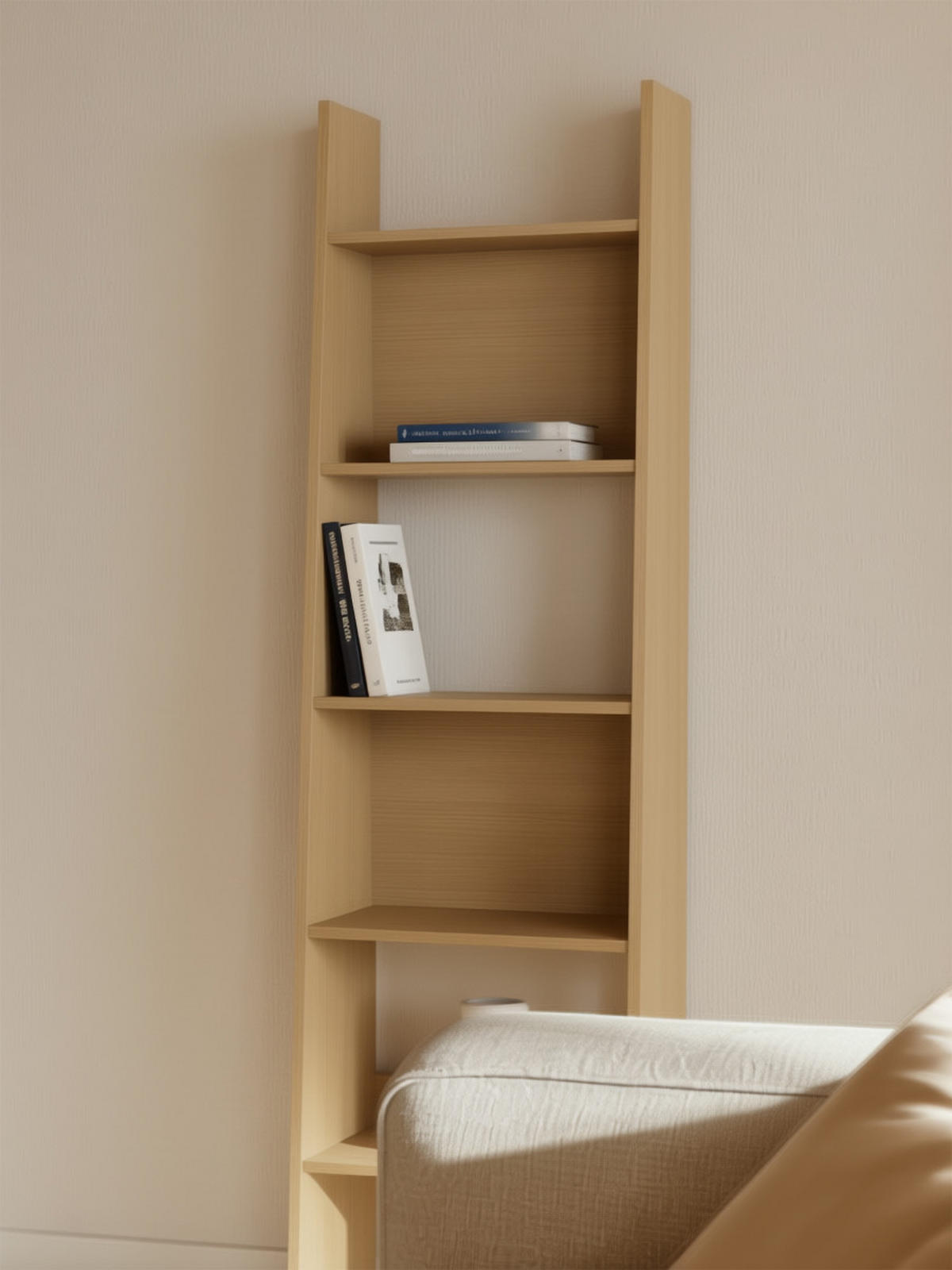 BÜCHERREGAL Sande Natur 50.5 cm x 185 cm - Braun, Holzwerkstoff (50/185/35cm) - Kenay Home