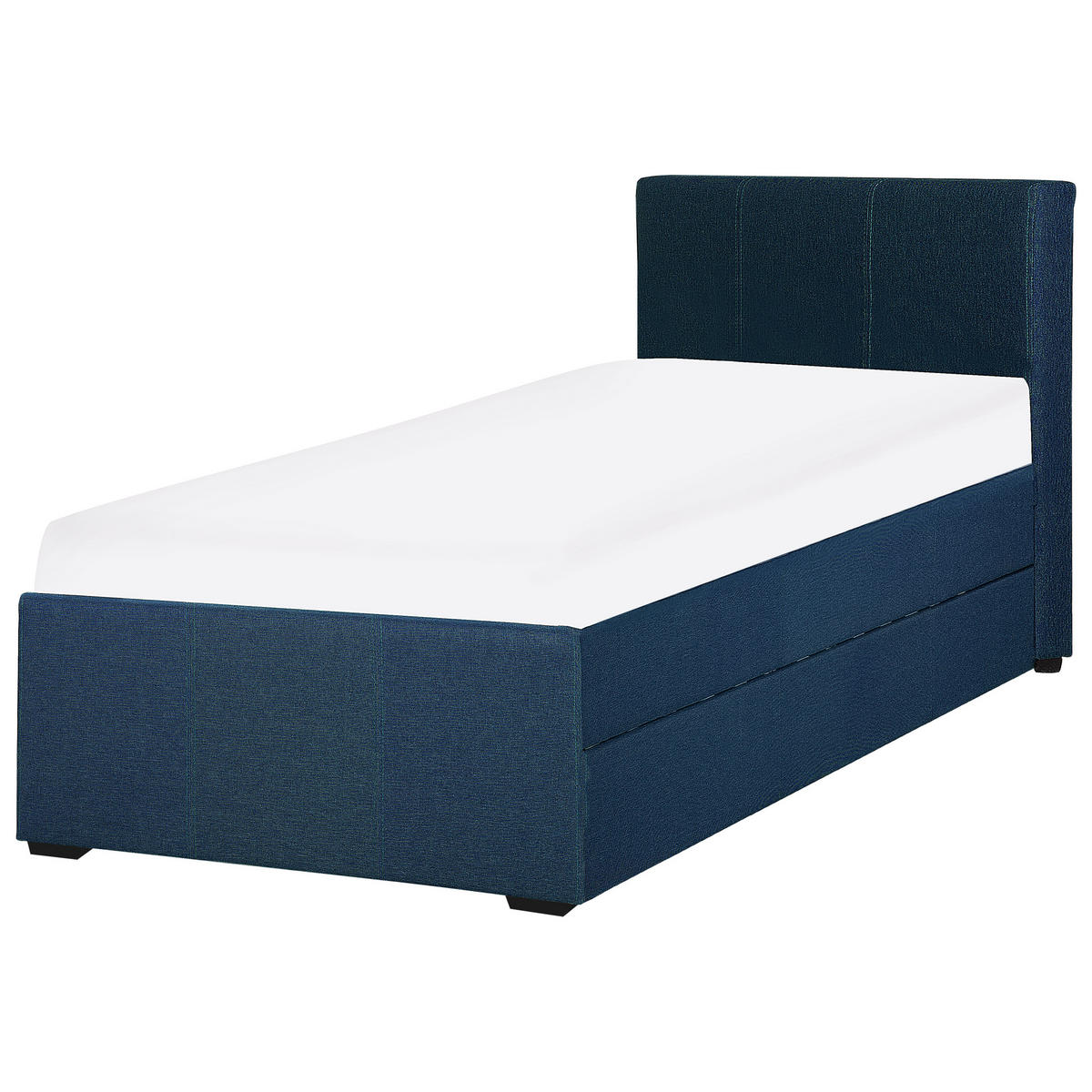 TAGESBETT 90/200cm Marineblau Marmande - Blau, Textil (90/200cm) - Beliani