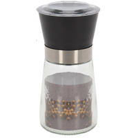 GLAS-PFEFFERMÜHLE Basic Schwarz 6.5/6.5/12.5 cm Glas - Schwarz, Glas (6.5/12.5/6.5cm) - Mondex