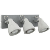 WANDLEUCHTE Mistago 36/15/10 cm - Grau, Stein (36/10/15cm) - Beliani