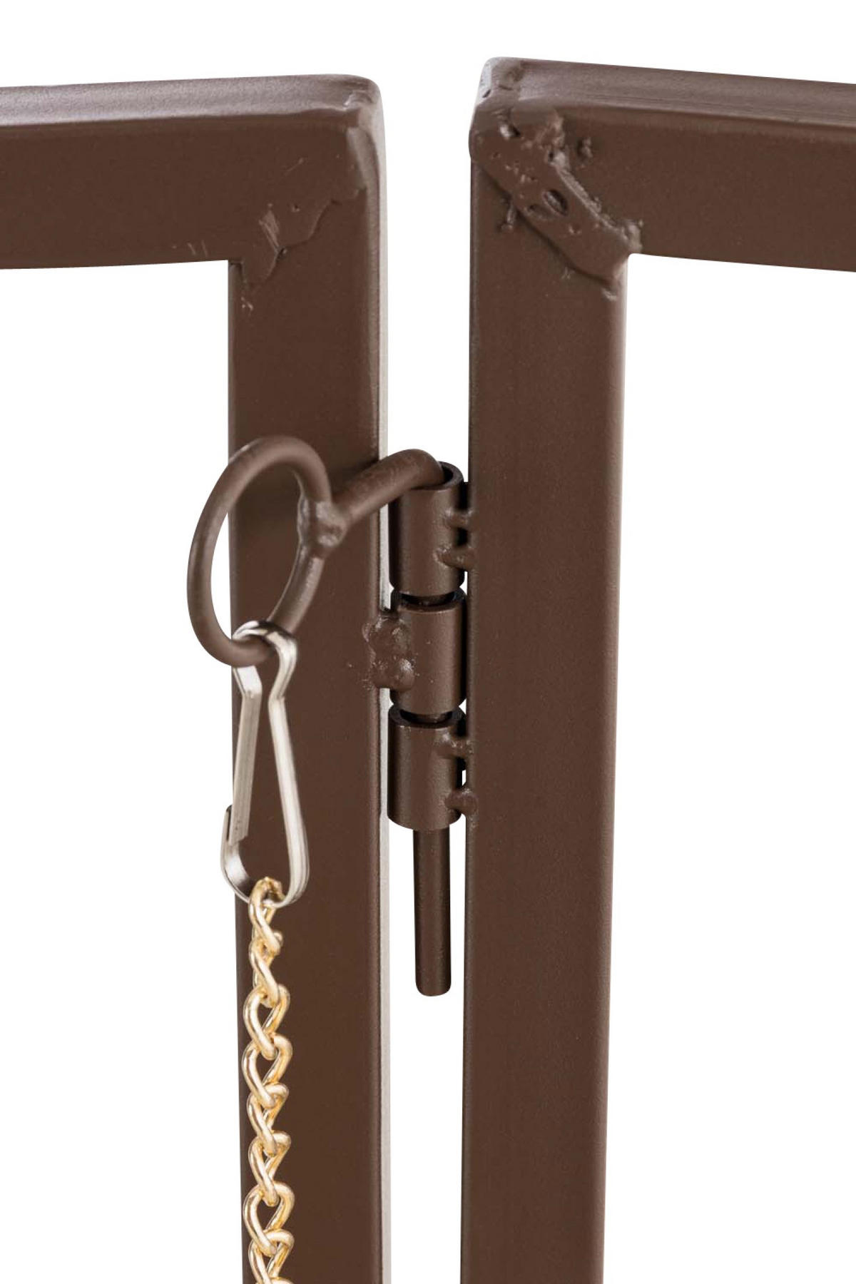 ROSENBOGEN Lux mit Tor braun - Braun, Metall (157/225/40cm) - TPFGarden