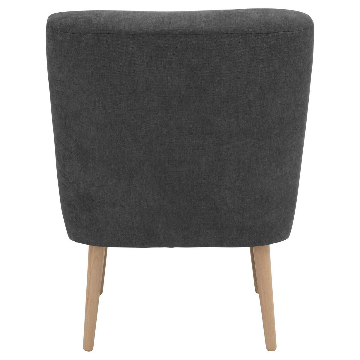 SESSEL Kamle Bezug Flachgewebe Buche natur / anthrazit - Anthrazit, Kunststoff (68/78/58cm) - 58aufmkessel