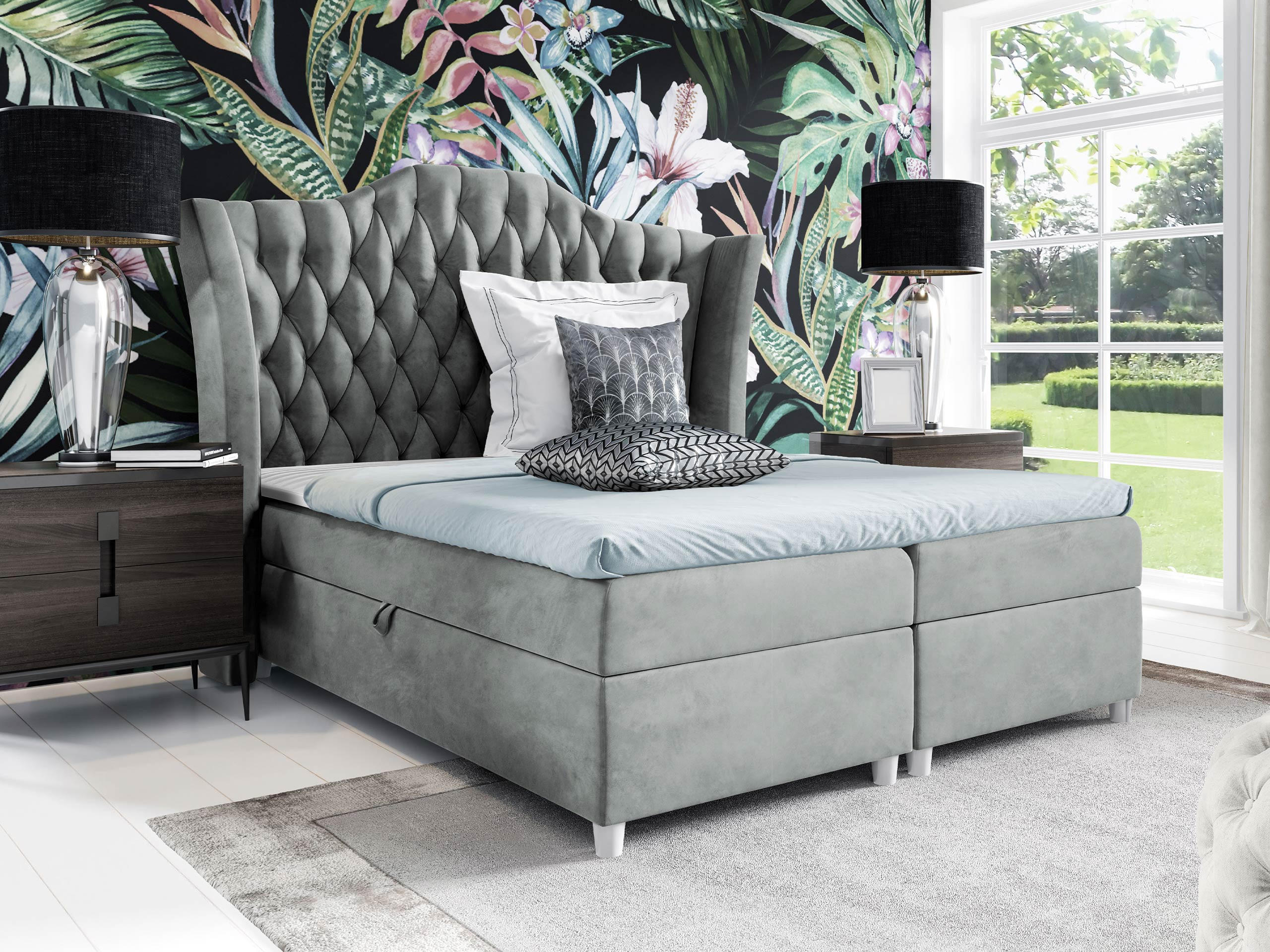 BOXBETT Colombo - Grau, Holz (120/200cm) - MIRJAN24