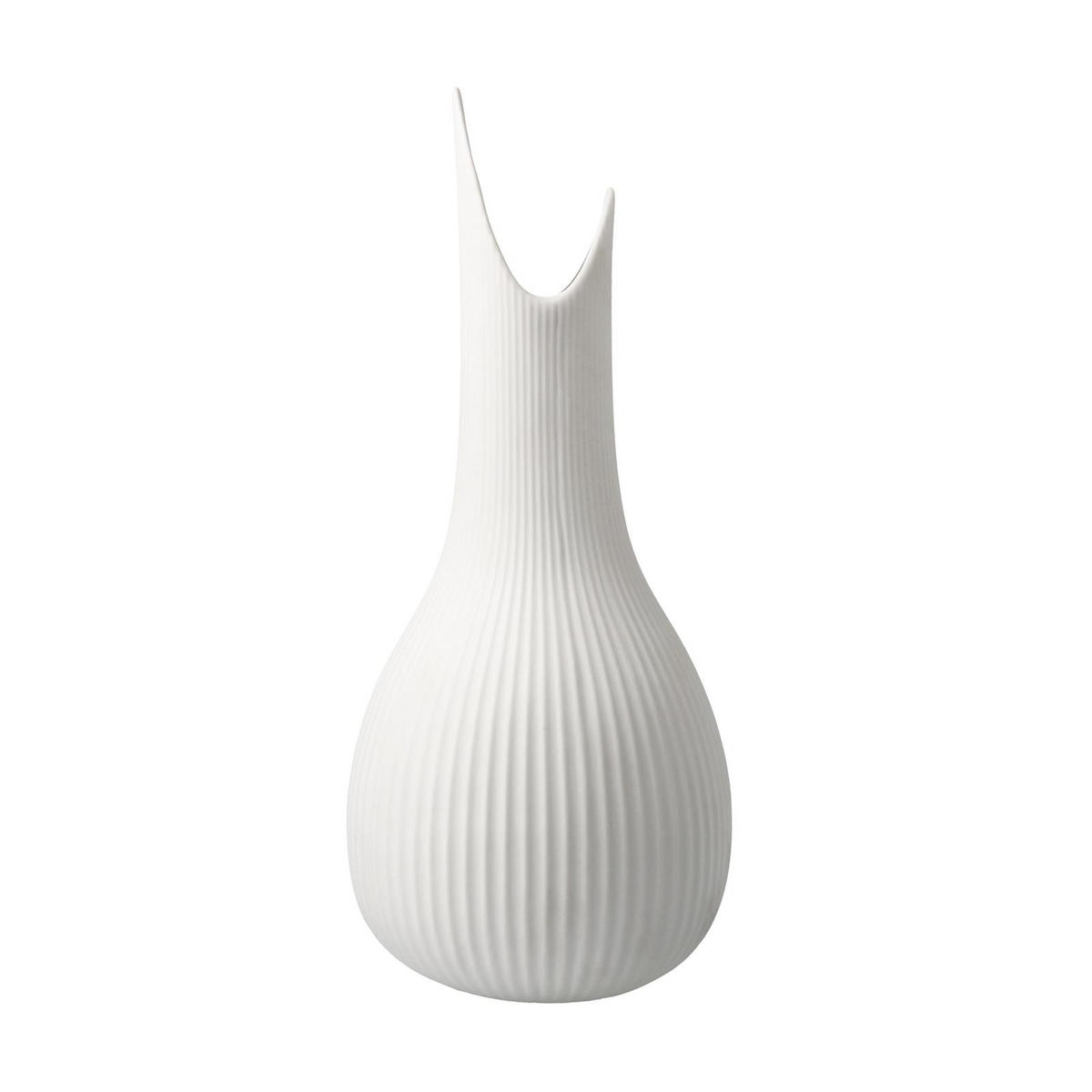 VASE Studio 8 Pure Raindrop weiß 25 cm - Weiß, Keramik (25cm) - Goebel